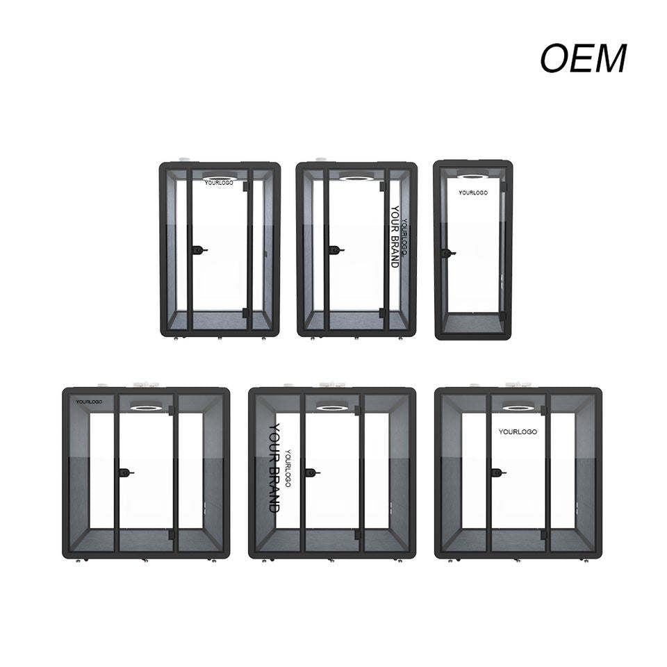 Prefabricated Office Pod Vocal Booth Soundproof Office Aluminum Modern Small Private Phone Booths 3 Bedroom Transport Cabin