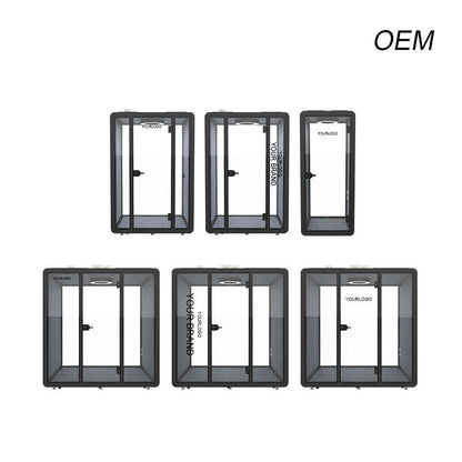 Prefabricated Office Pod Vocal Booth Soundproof Office Aluminum Modern Small Private Phone Booths 3 Bedroom Transport Cabin